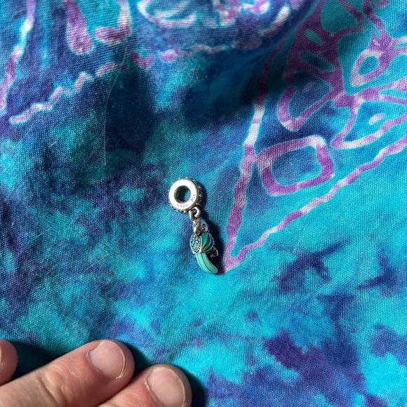 Pandora Blue Parrot Charm with CZ crystals - Picture 5 of 5